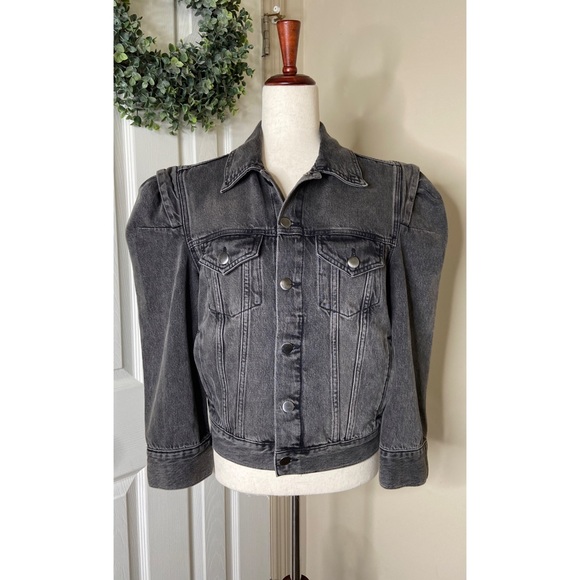 Frame Denim Jackets & Blazers - Frame Rosette Puff Sleeve Denim Jacket Size Small
Ozone Gray